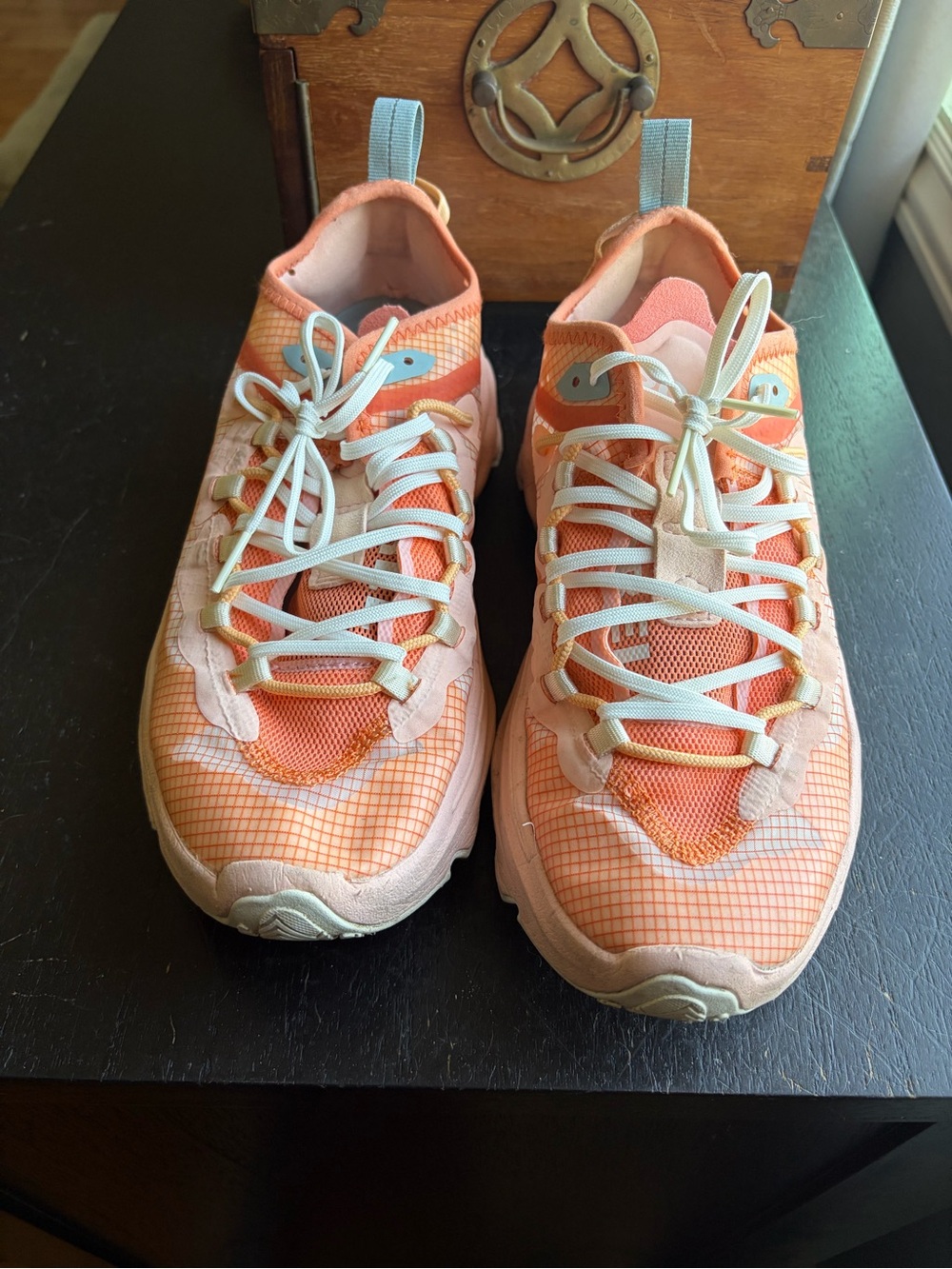 Sorel Women's Athletic Sneakers in Peach and White